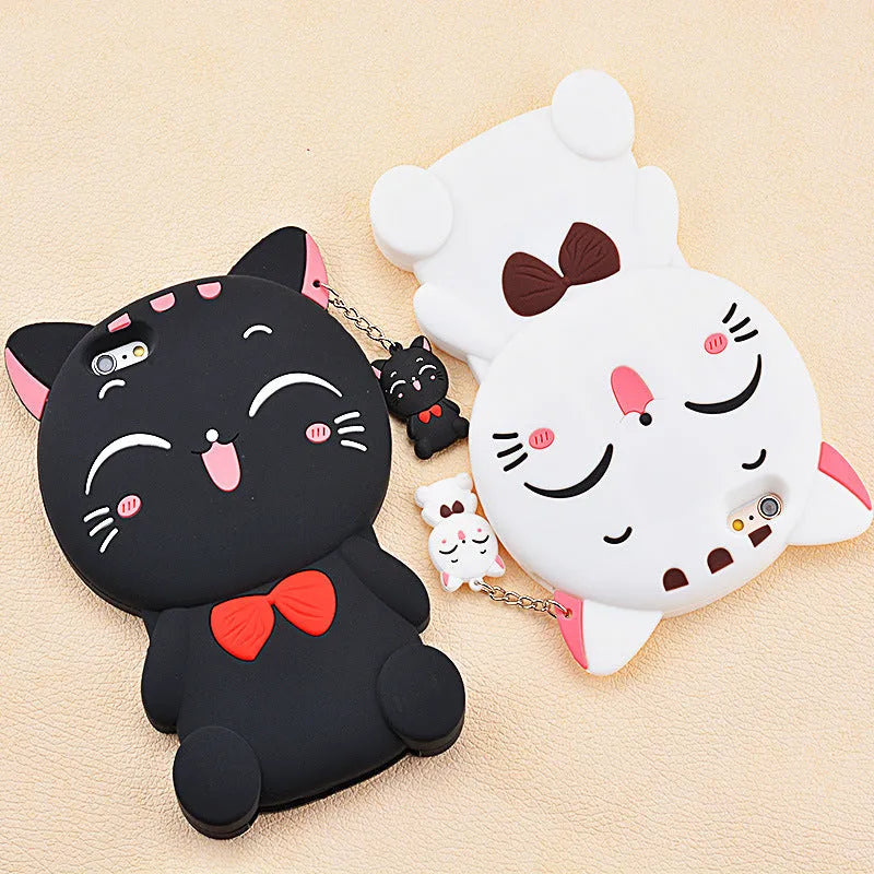 Soft silicone phone case with edge-proof protection shown on a smartphone.