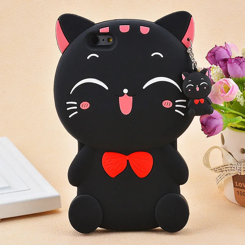 Soft silicone phone case with edge-proof protection shown on a smartphone.