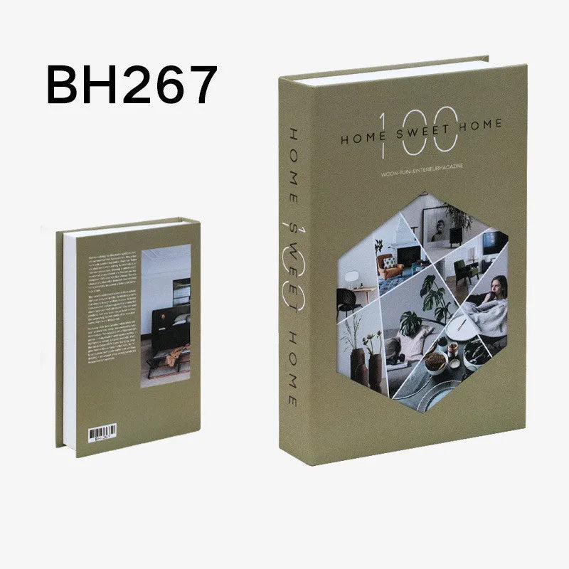 Simulation book ornament fake book decoration prop made of cardboard in simple modern style 27x18x6cm