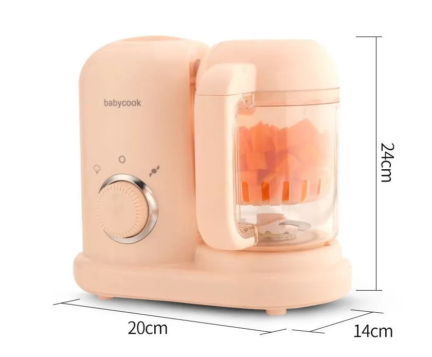 Green baby food processor with steamer and blender functions, 10 litre capacity