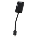 Black HD to HDMI adapter cable for connecting mobile phones to television displays