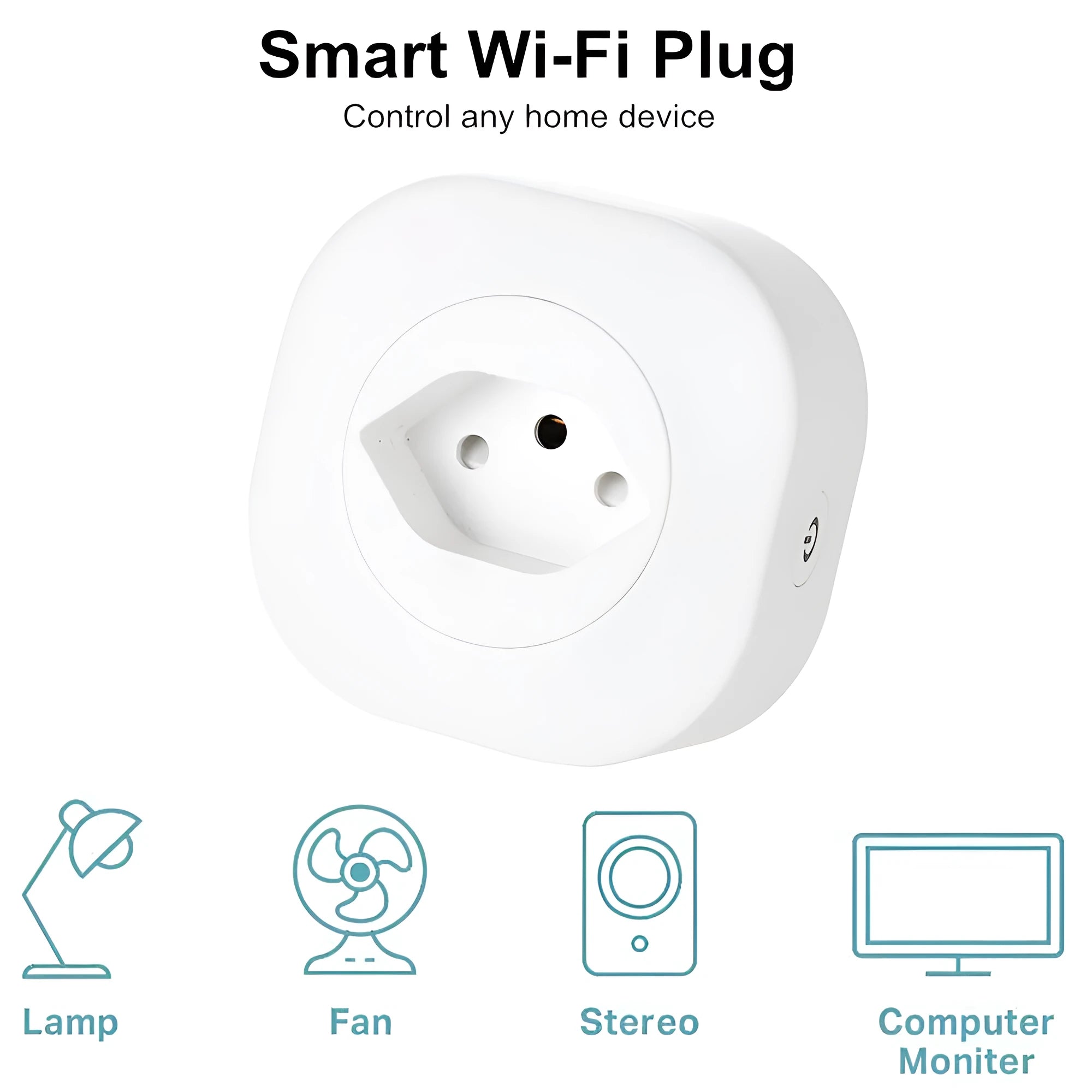 16A smart socket plug with WIFI voice control for 3520W appliances