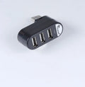 USB splitter hub with multi-interface spin colour design in black and white colour options