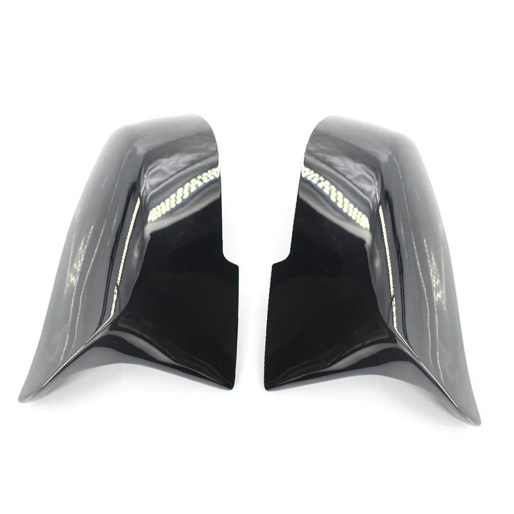 Modified horn rear-view mirror shell for BMW 3 Series and 4 Series in paint bright black