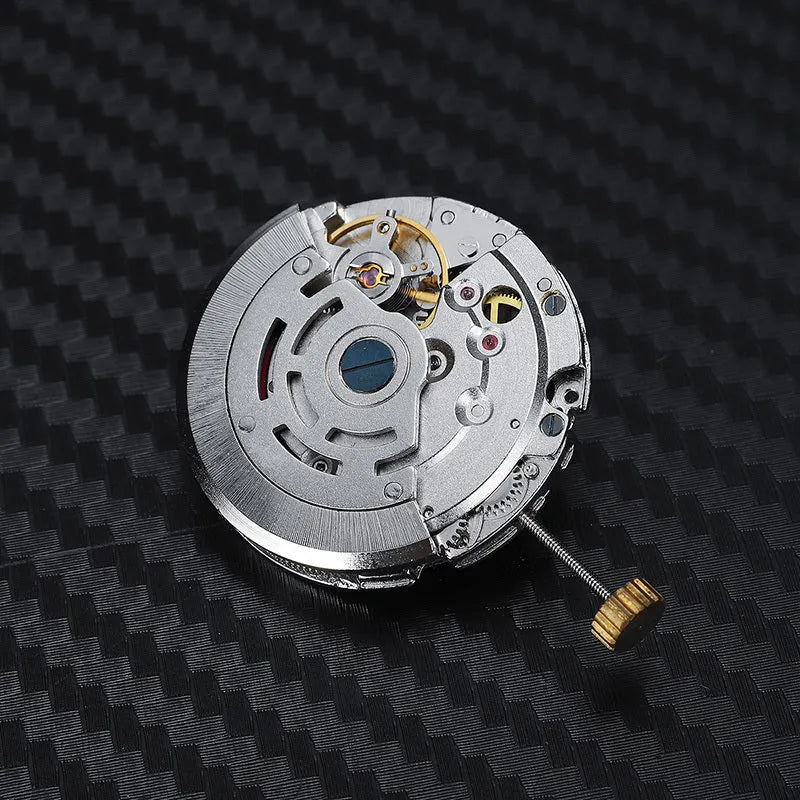 8215 automatic movement replacement in silver stainless steel 25mm diameter
