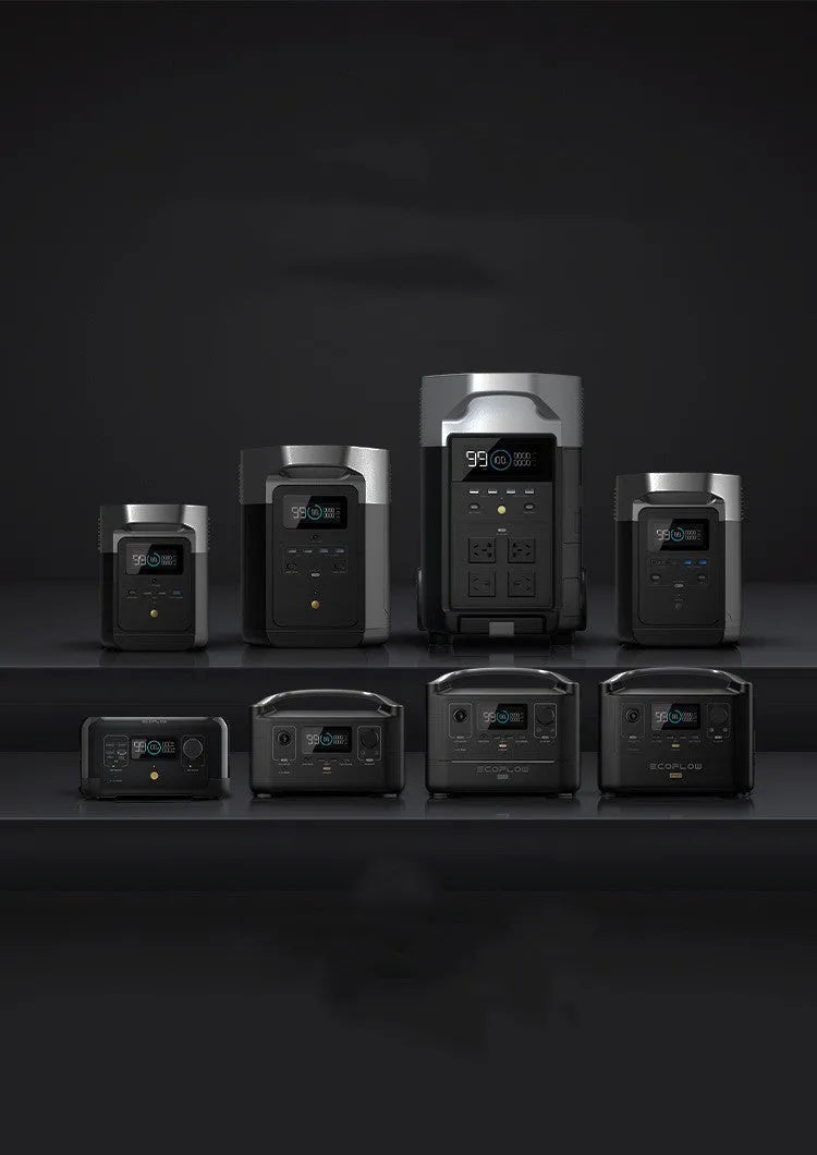 RIVER Pro 720Wh large capacity portable power station with multiple output ports on front panel.