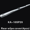 Hyundai rear window wiper cover trim set in silvery ABS plastic for 2010 models