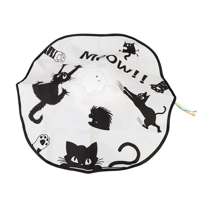 Plastic cat self-play toy teaser in picture colour, dimensions 19.8x11.5x19.5 cm