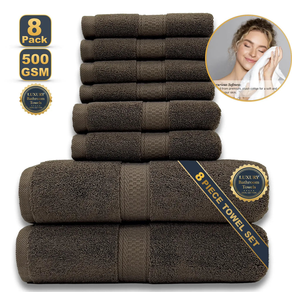 Pure cotton jacquard bath towel in dark blue, 70x140 cm, woven pattern on white background