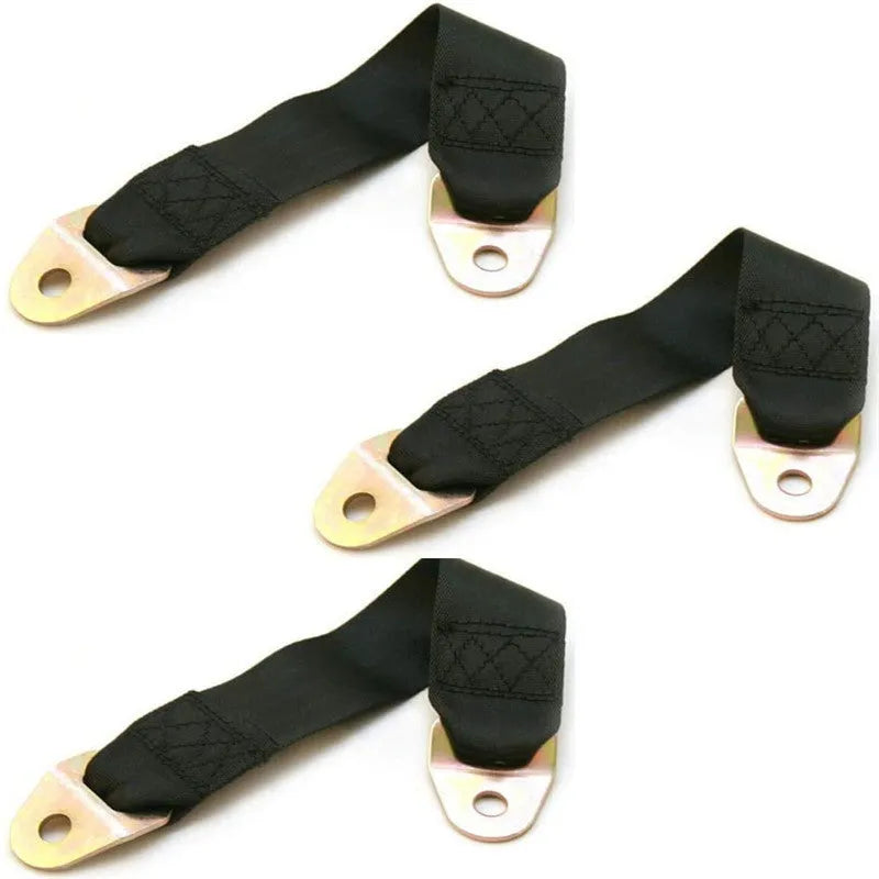 Polyester door latch and door stop fixing belt with included screws and nuts for installation