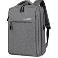 Black waterproof Oxford cloth laptop backpack with shoulder straps for a 15.6-inch device.