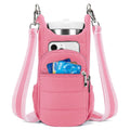 Water bottle kettle bag for bicycle mounting in black pink beige colours