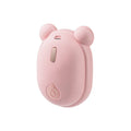 Pink and yellow rechargeable 3-in-1 pet grooming brush with spray function and massage comb teeth