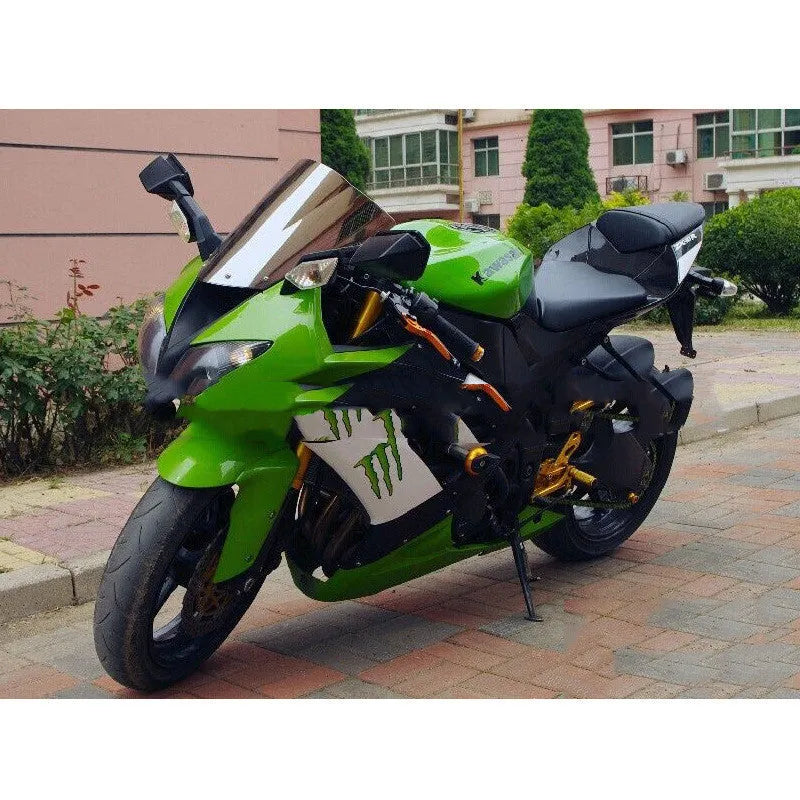 Blue motorcycle windscreen for Kawasaki ZX-6R and ZX-10R models