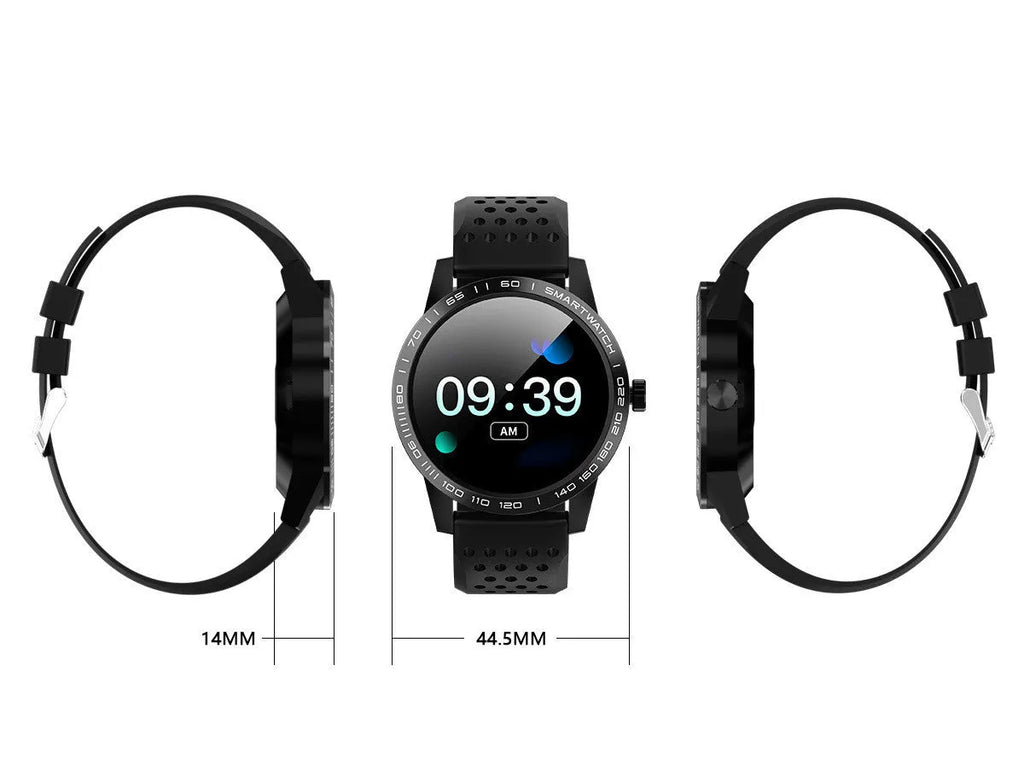 T2 smart bracelet with colour screen showing heart rate and step count display