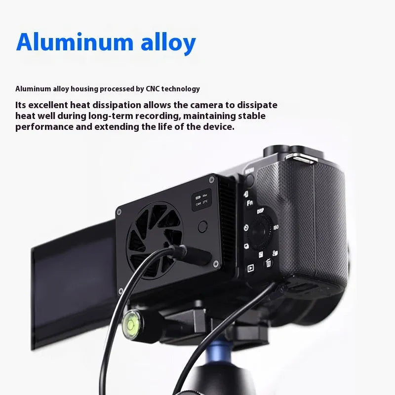 Black aluminium alloy computer heatsink radiator with cooling fan measuring 89mm wide