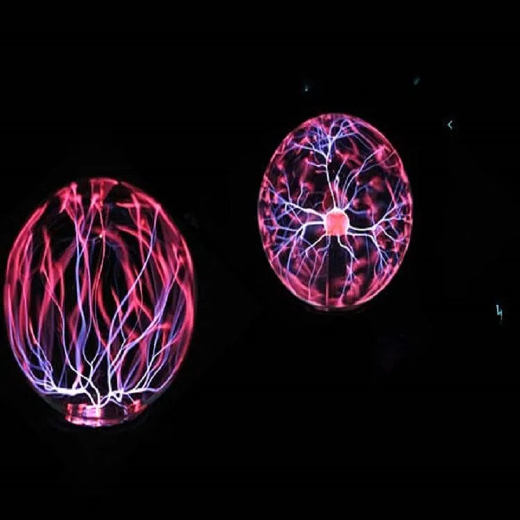 Colourful anti-radiation magic ball light with glass sphere on ABS base and USB cable.