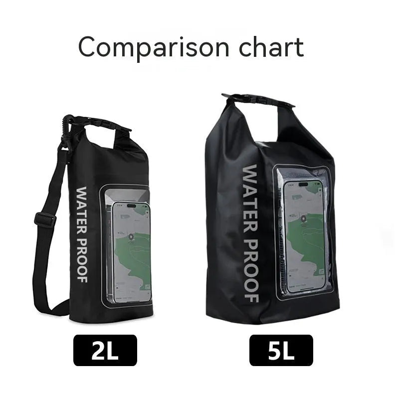 PVC waterproof crossbody phone bag in multiple colours for swimming and outdoor activities