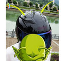 Silicone sunflower helmet decoration with suction cup mounting
