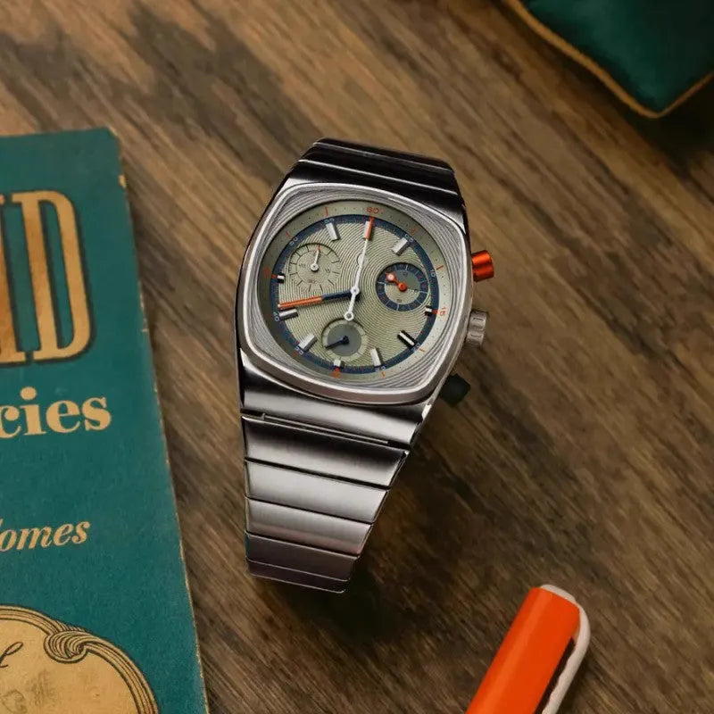 Fashion Six men's mechanical watch with steel strap in silver colour