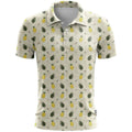 3D printed sports short sleeve t-shirt in loose fit with colour-matching pattern on polyester bird eye cloth fabric