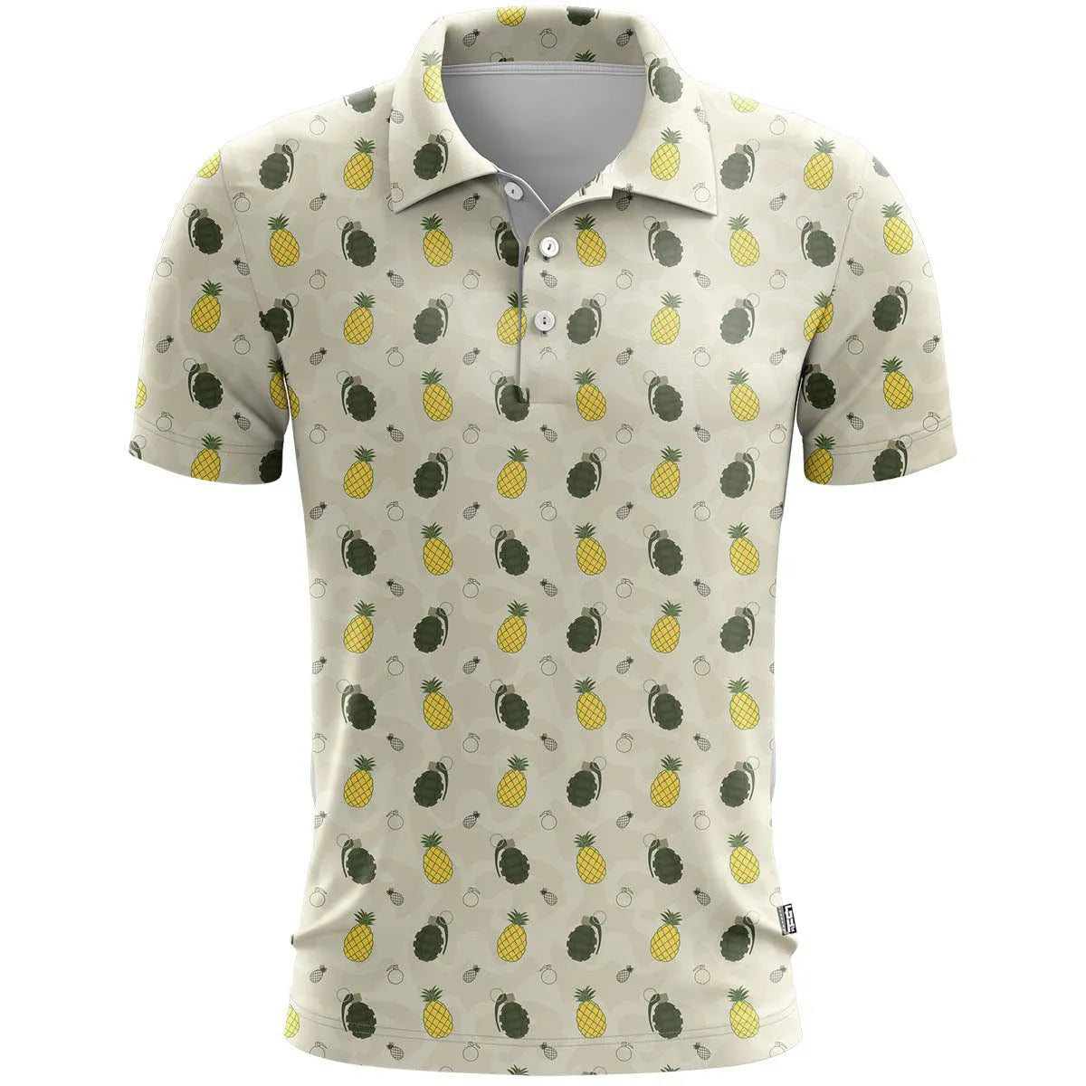 3D printed sports short sleeve t-shirt in loose fit with colour-matching pattern on polyester bird eye cloth fabric