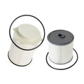 RAM diesel truck fuel filter kit with white spin-on canister and nitrile rubber sealing ring.