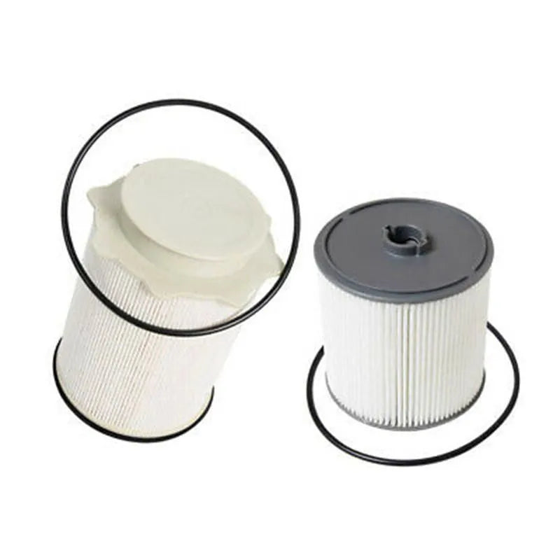 RAM diesel truck fuel filter kit with white spin-on canister and nitrile rubber sealing ring.