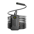 F300 wireless dual lens endoscope with IP68 waterproof rating and 20-metre cable next to hook and magnet accessories.