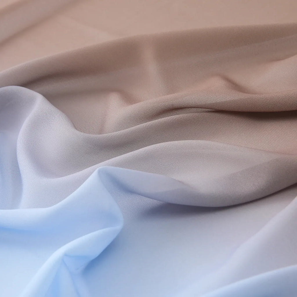 Long lightweight chiffon women's scarf with bubble towel texture in multiple colours.