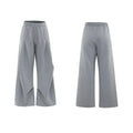Men's dark grey cotton sports suit with metal-embellished V-neck jacket and matching shorts.