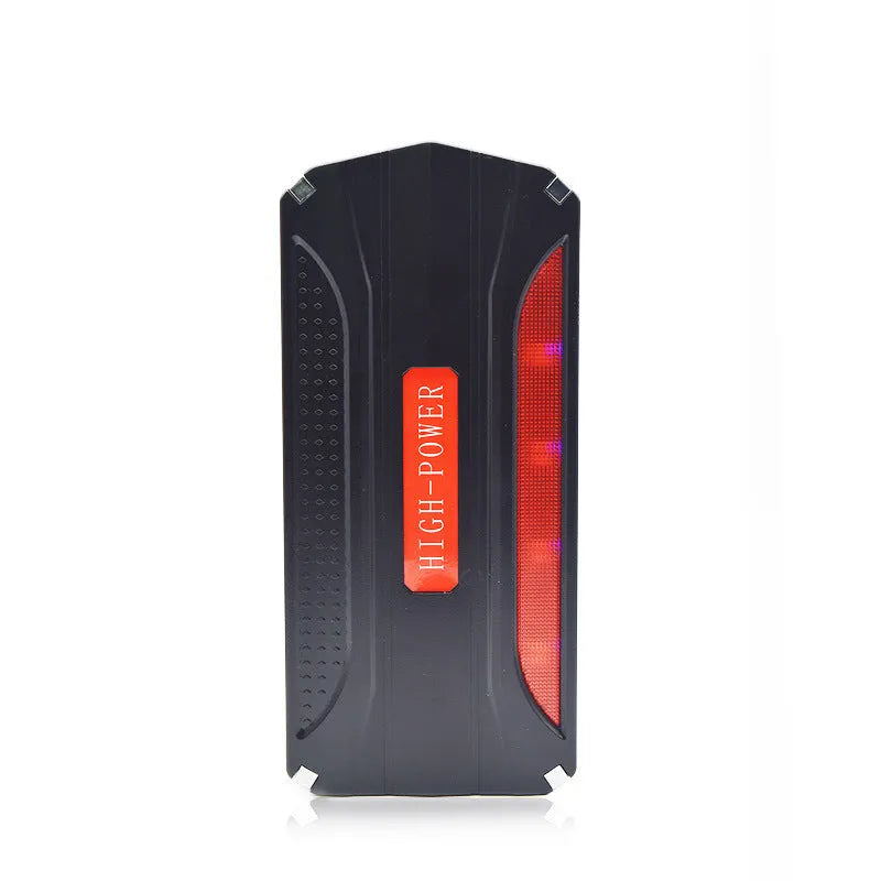 Black red 12V vehicle emergency starting power supply with 7800mAh battery capacity