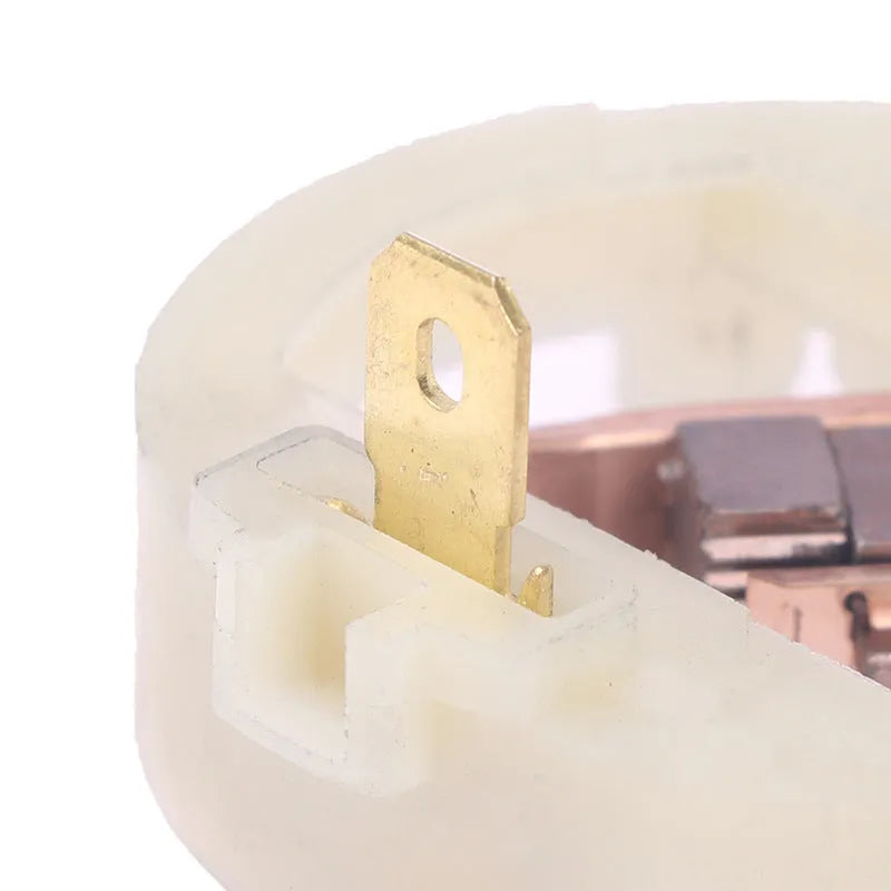 895 series DC motor carbon brush holder end cover repair part made of metal and graphite.