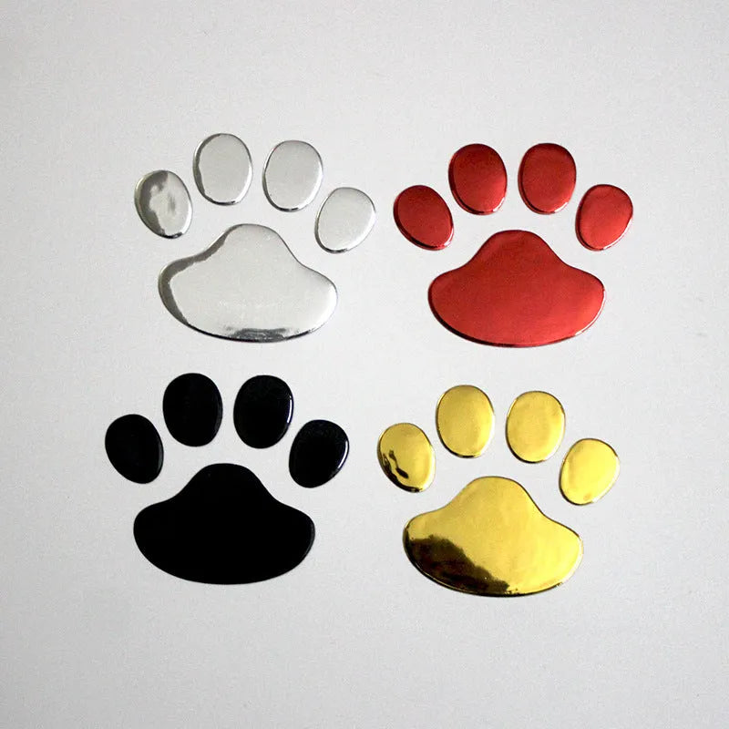 PVC car sticker with hand-shaped brush design showing footprint pattern for bumper scratch coverage