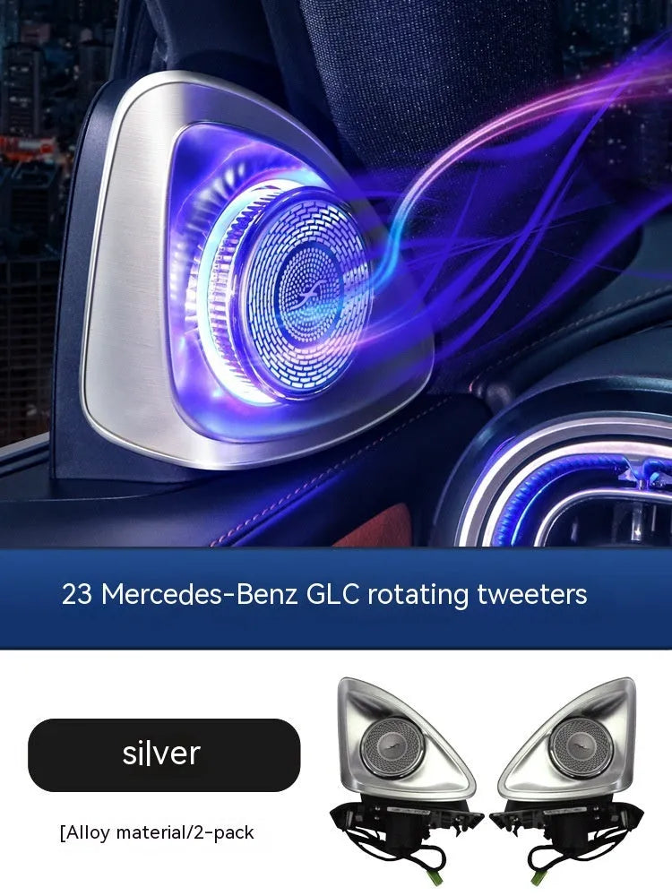Burmester rotating tweeter speakers for Mercedes-Benz GLC X254 with waterproof ABS construction
