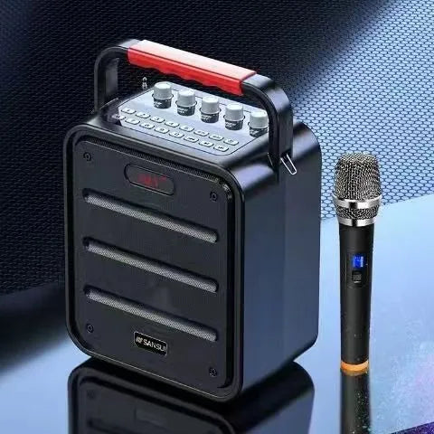 Square Audio portable subwoofer 40W with lithium battery and control panel, available in 4-inch or 6.5-inch speaker size