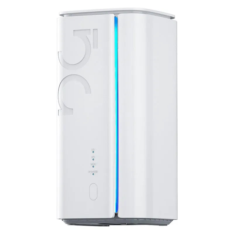 4G CPE wireless router with dimensions 51x30x5mm showing Qualcomm and Zhanrui chip version options