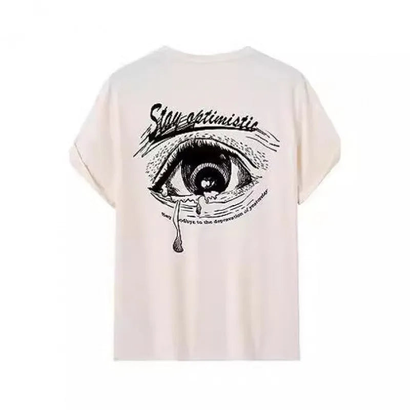 Men's grey digitally printed streetwear T-shirt with pattern detail on front, short sleeves, casual pullover style