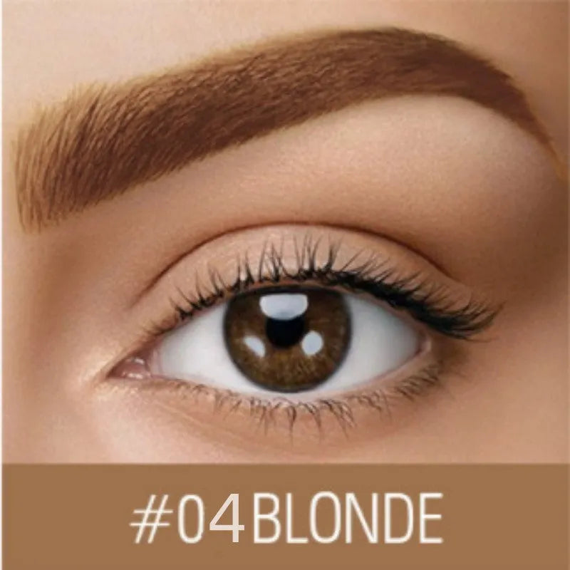 Waterproof brow cream tube in brown shade with applicator for eyebrow definition