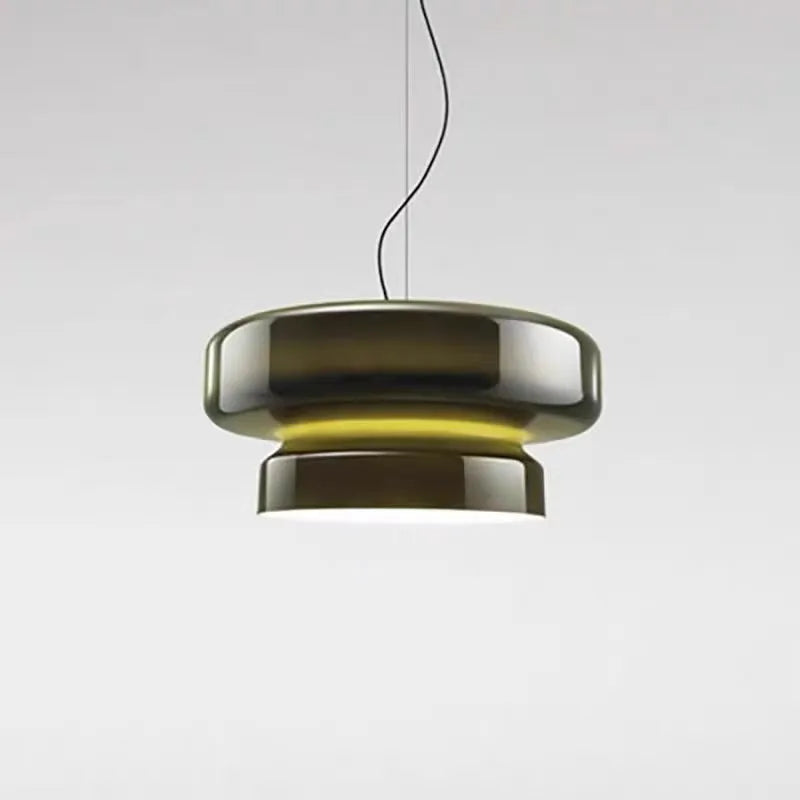Modern glass chandelier ceiling light in four colour options measuring 36x36x18cm