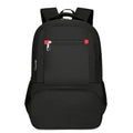 Light grey Oxford cloth insulated picnic backpack with curved shoulder straps showing dry-wet separation compartments
