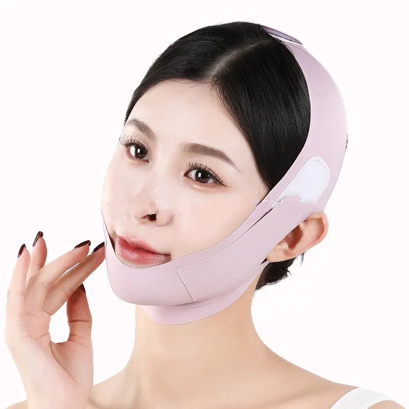 Small V face shaping lifting mask in purple or green with 9.0 graphene fabric