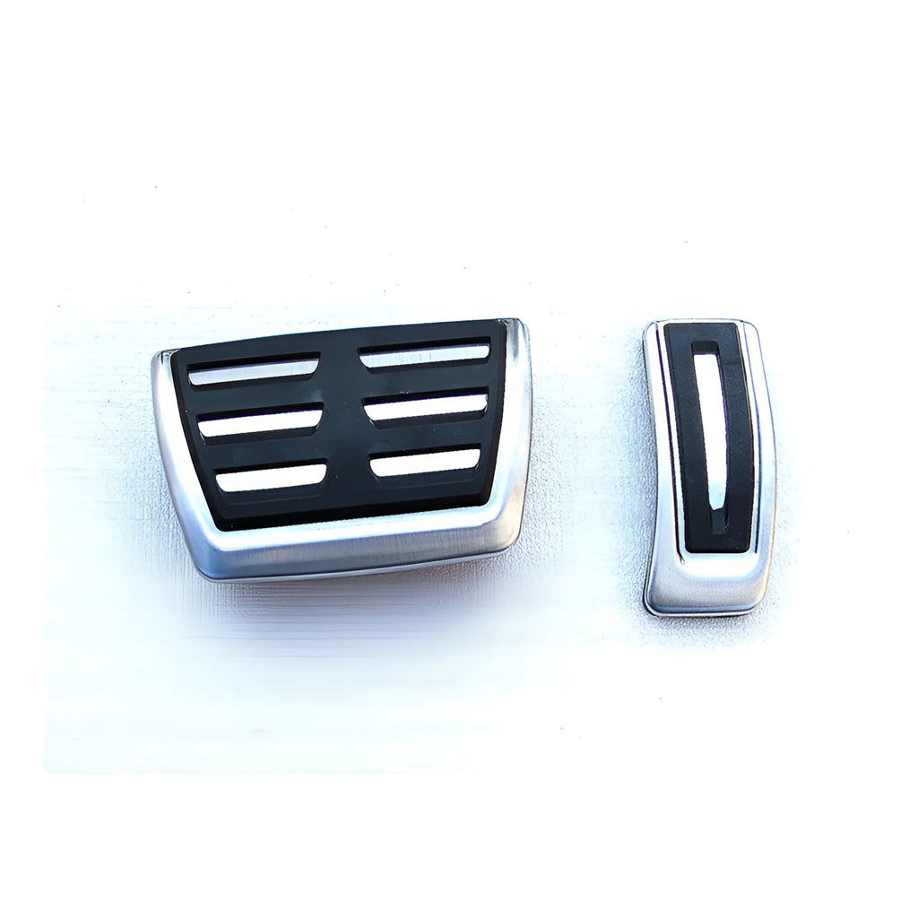 Stainless steel brake and accelerator pedal covers for Porsche Macan vehicles