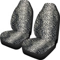 Cow spot leopard print retro car seat cover set for universal five-seat vehicles