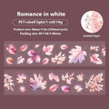 Deciduous Poetry series PET decorative sticker roll showing 40mm width and autumn leaf colour designs.