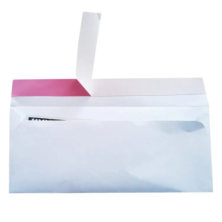 Blue anti-opening security envelope with self-adhesive sealing, dimensions 105mm by 240mm