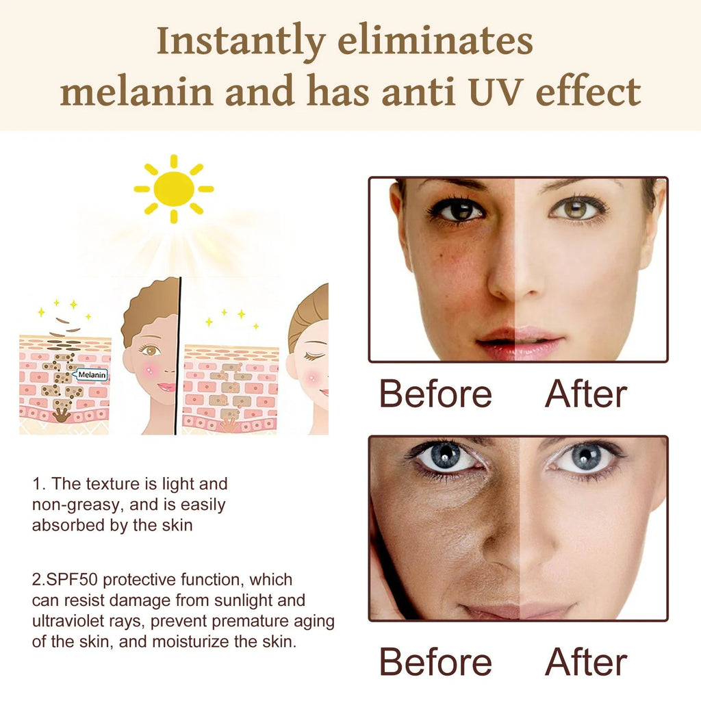 50g tube of probiotics protective cream for brightening skin with vitamin C and centella extract