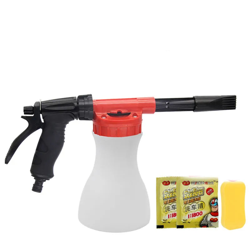 Foam pot high pressure water gun with ABS and TPR construction for garden watering