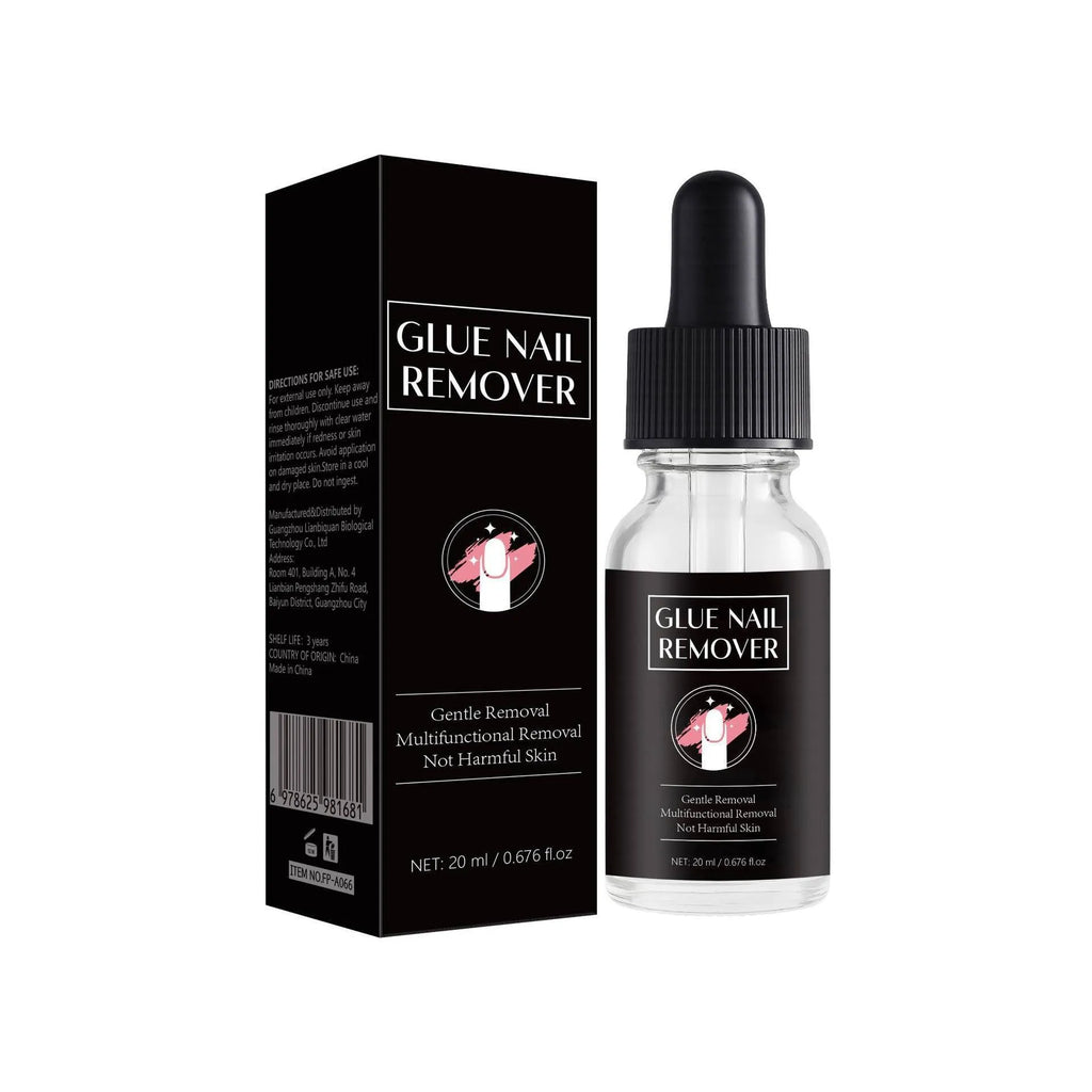 20ml bottle of FP-A066 nail glue remover solvent for acrylic and gel nails