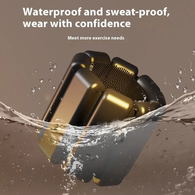 Detachable silicone-padded wrist weight bracelet with Velcro strap in black, showing 1lb and 2lb options.
